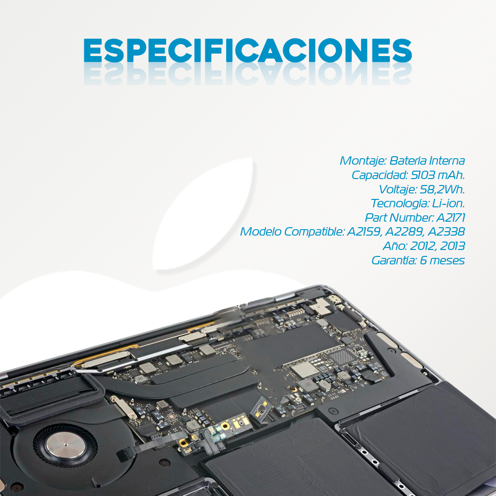 Batería para MacBook Pro Retina 13” M1 Touch Bar (Año 2019-2020) - Phonex