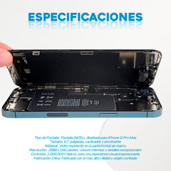Pantalla InCell Compatible iPhone 12 Pro Max
